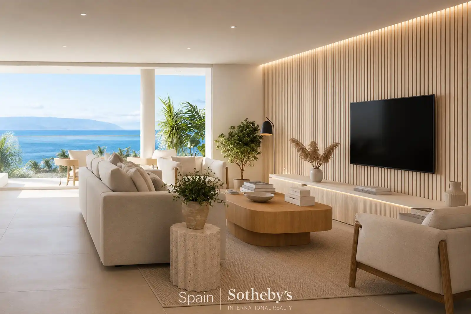 Living room of Apartments for sale in Guía de Isora  with Air Conditioner, Private garden and Terrace