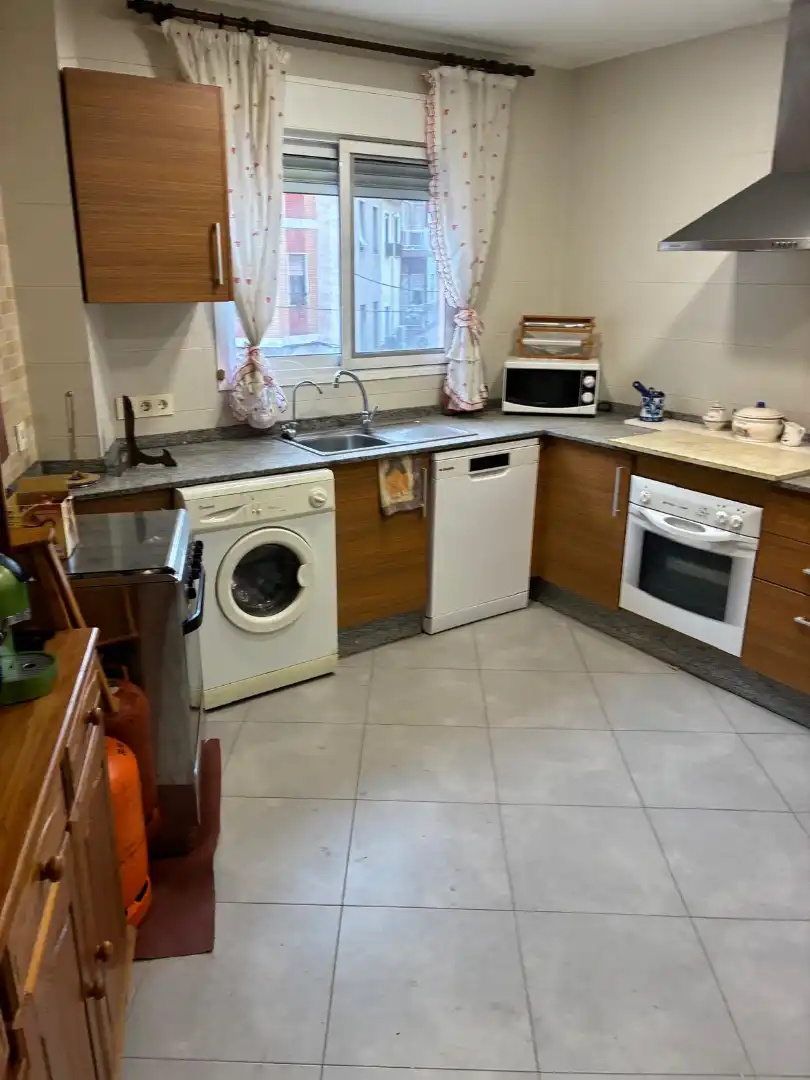 Kitchen of Flat for sale in Aspe  with Air Conditioner, Furnished and Balcony