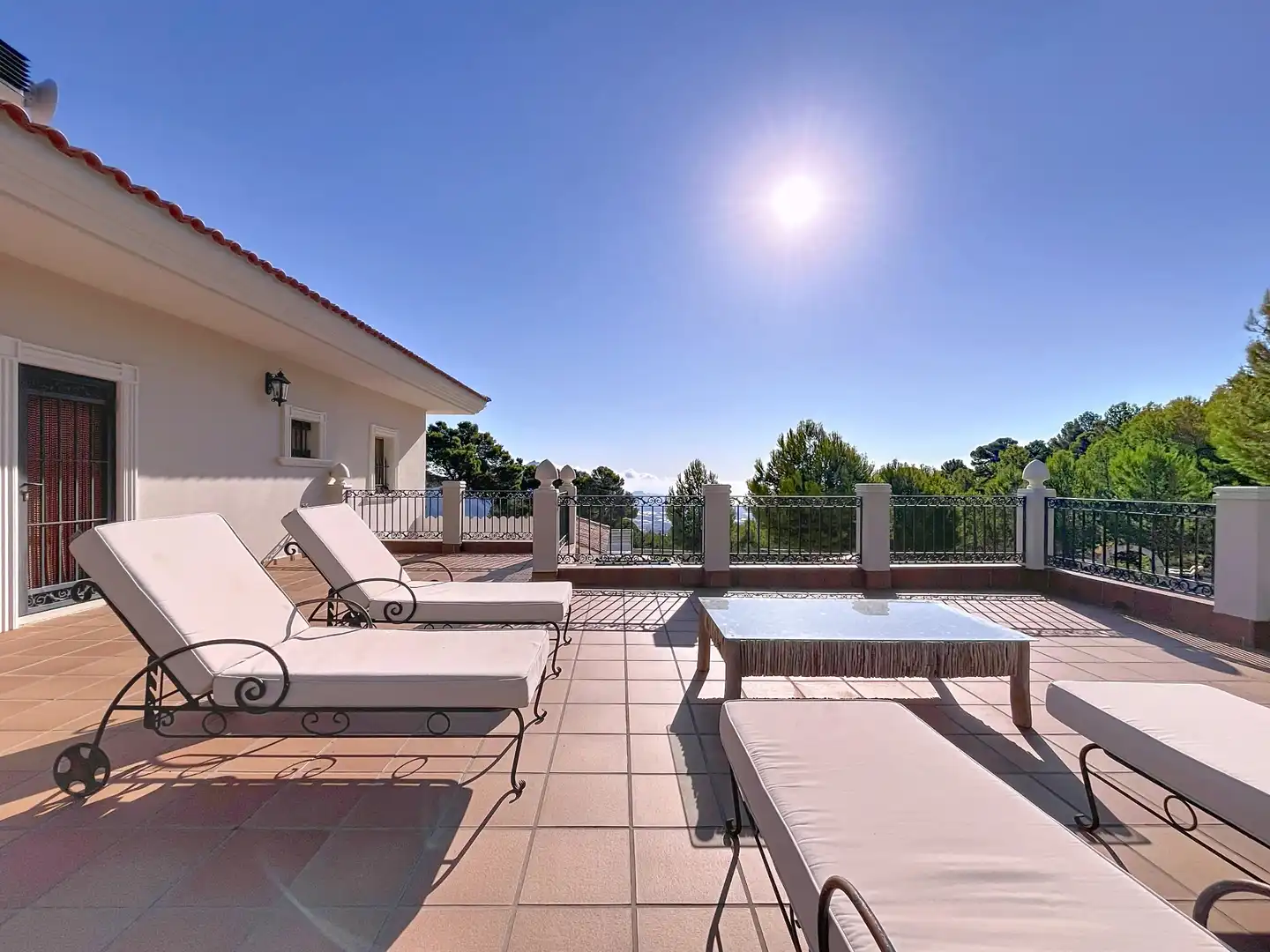 Terraza de Casa o chalet en venta en La Nucia con Jardín privado, Terraza y Piscina