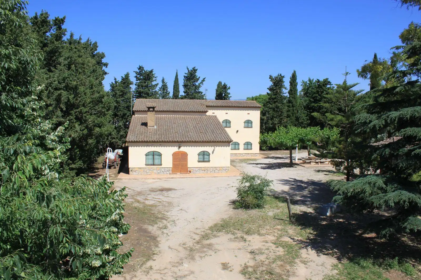 Vista exterior de Finca rústica en venda en Riudoms amb Calefacció, Jardí privat i Piscina