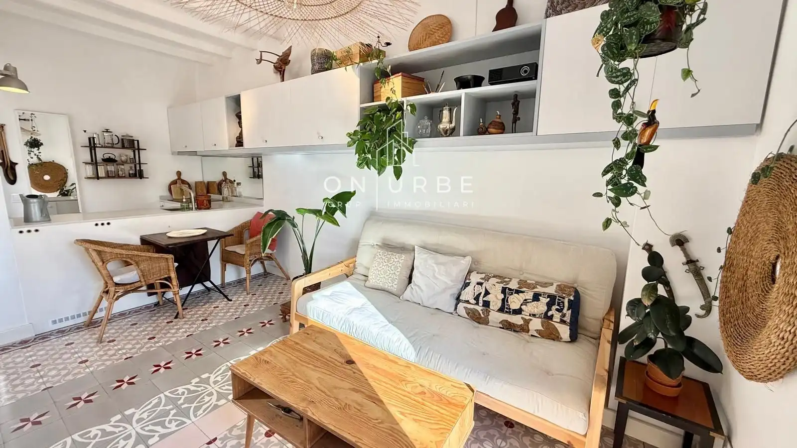 Living room of Flat for sale in Barcelona  with Air Conditioner, Terrace and Balcony