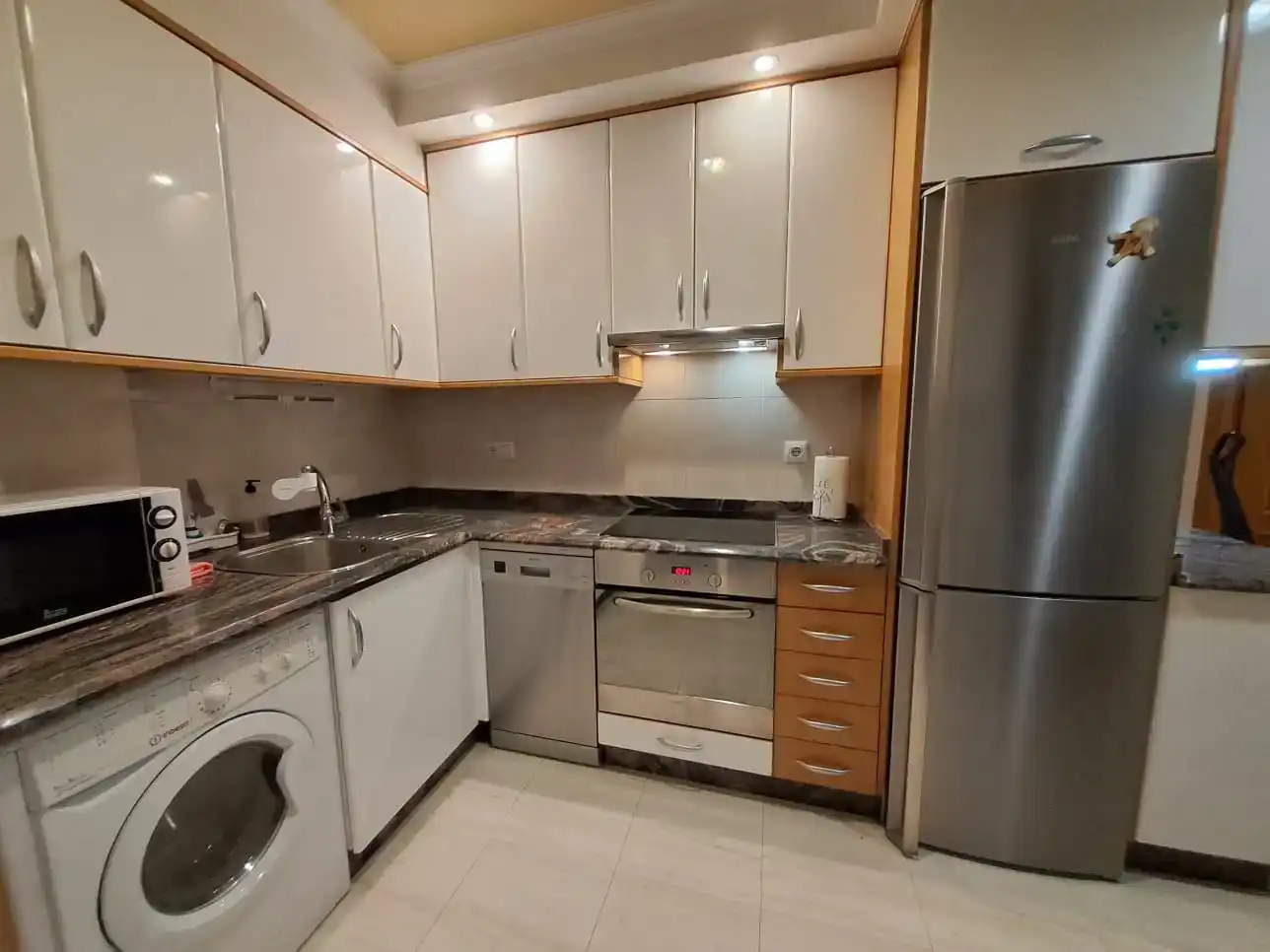 Kitchen of Flat for rent in Ourense Capital   with Air Conditioner