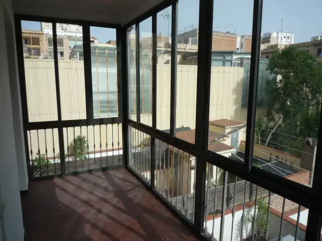 Terraza de Piso de alquiler en Barcelona con Horno