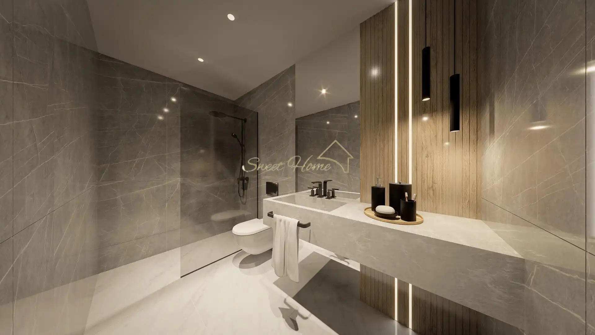 Bathroom of Houses for sale in El Masnou  with Air Conditioner, Private garden and Terrace