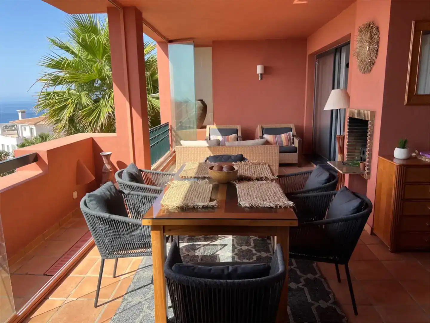 Terrassa de Apartament en venda en Mijas amb Aire condicionat i Piscina