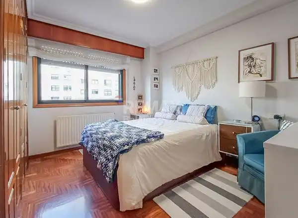 Bedroom of Flat for sale in Vigo   with Heating, Parquet flooring and Terrace