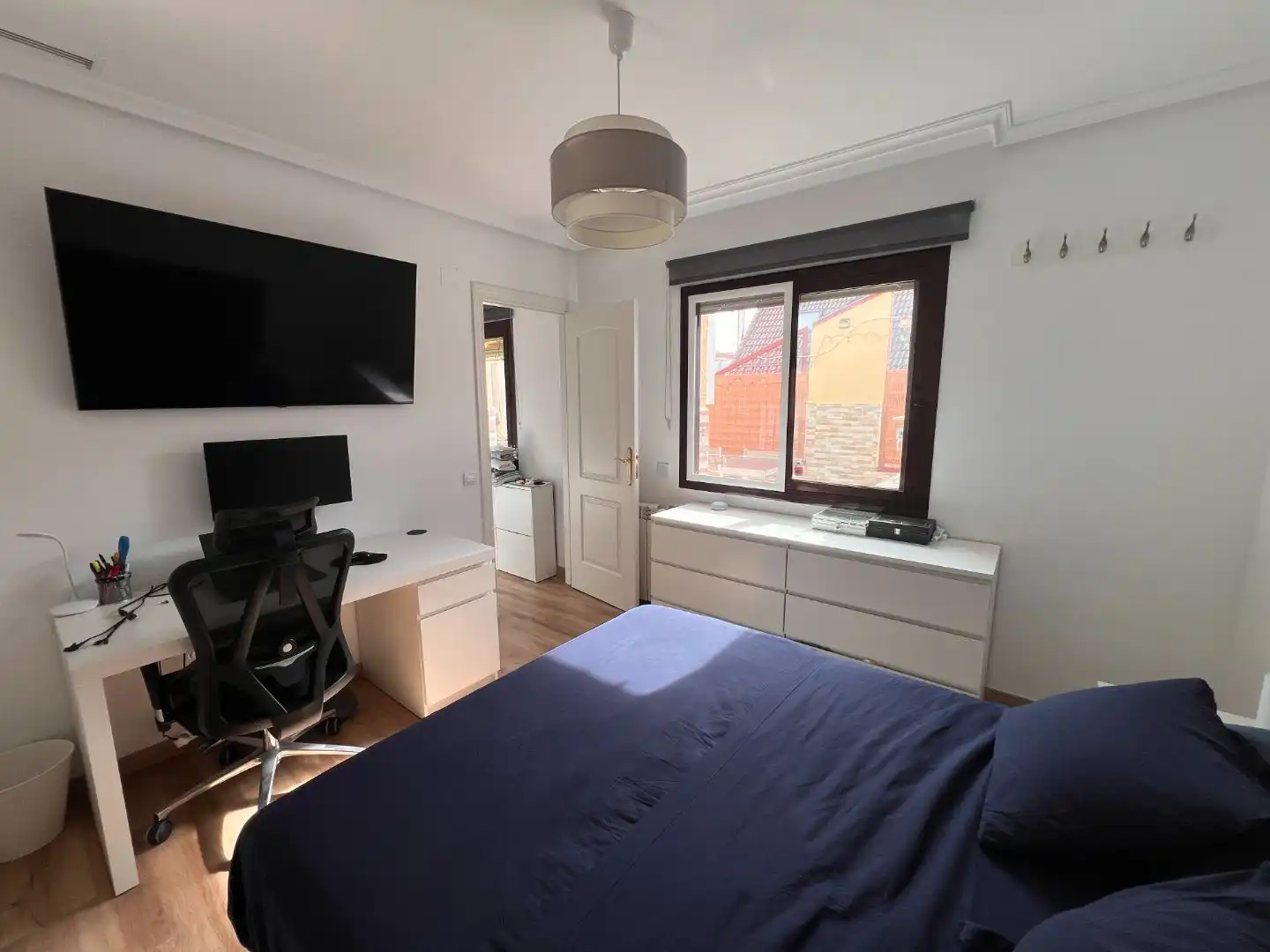 Bedroom of Flat for rent in  Madrid Capital  with Air Conditioner, Terrace and Balcony