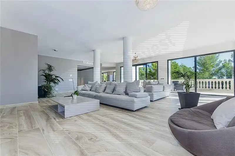 Wohnzimmer von Haus oder Chalet zur Miete in  Palma de Mallorca mit Klimaanlage, Heizung und Privatgarten