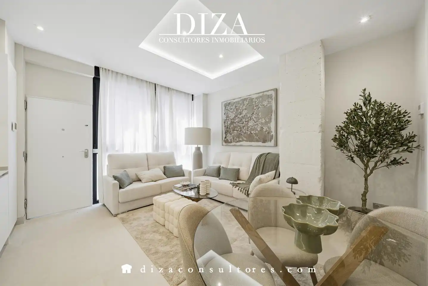Wohnzimmer von Erdgeschoss zum Verkauf in Madrid mit Klimaanlage und Möbliert