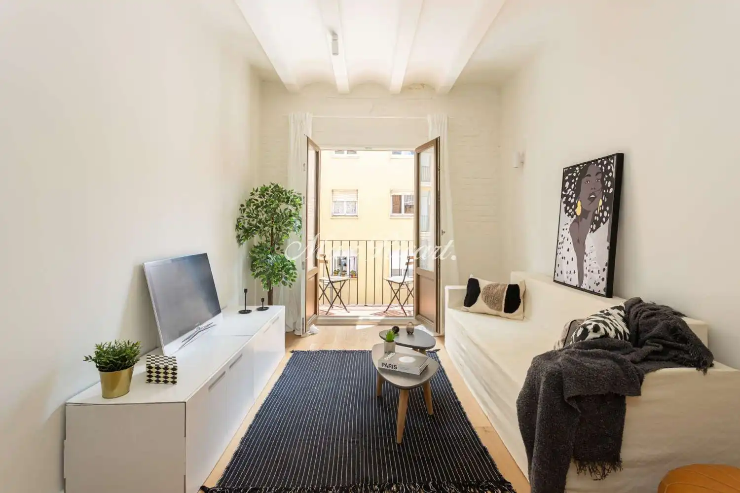Living room of Flat for sale in Barcelona  with Air Conditioner, Heating and Balcony