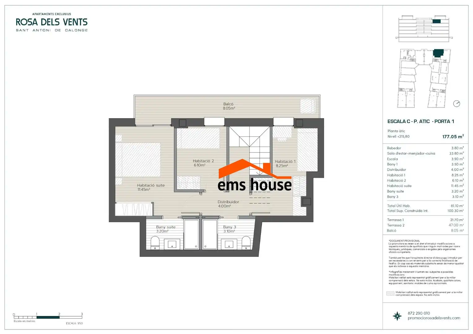 Attic for sale in Calonge i Sant Antoni  with Terrace, Storage room and Community pool