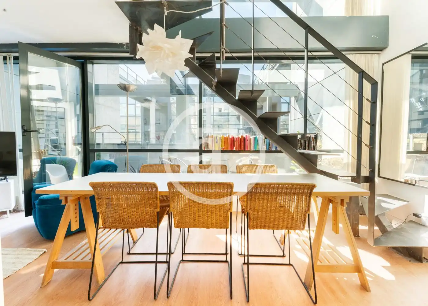 Dining room of Duplexes for rent in Madrid  with Air Conditioner, Heating and Furnished