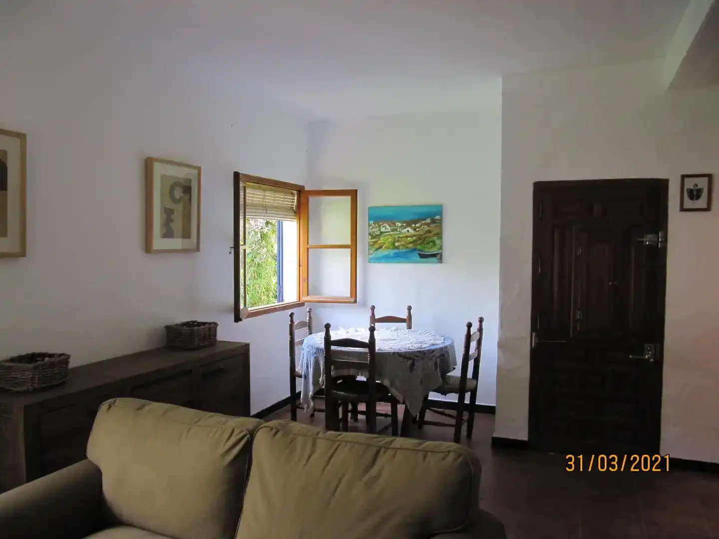 Comedor de Casa o chalet en venta en Alozaina con Jardín privado, Piscina y Amueblado