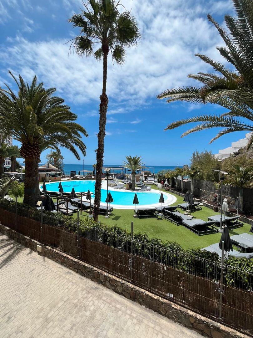 Swimming pool of Apartment to rent in Mogán  with Air Conditioner and Furnished