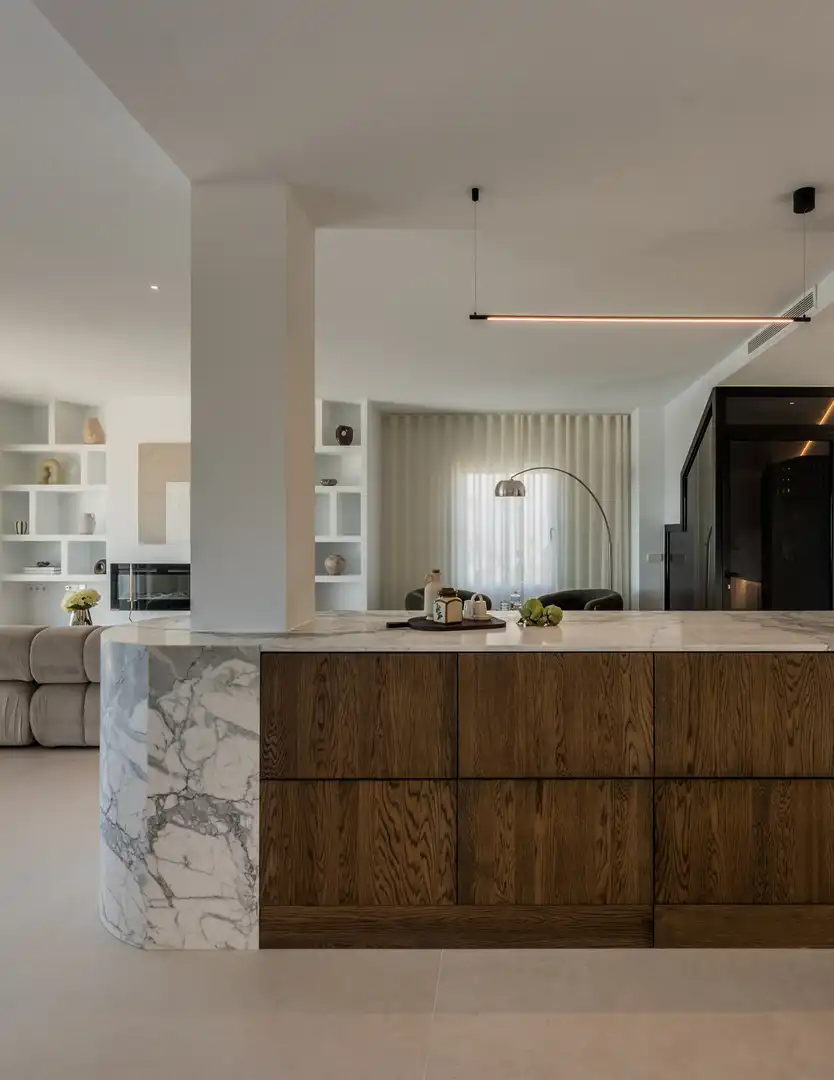 Cocina de Ático en venta en Marbella con Aire acondicionado, Terraza y Piscina