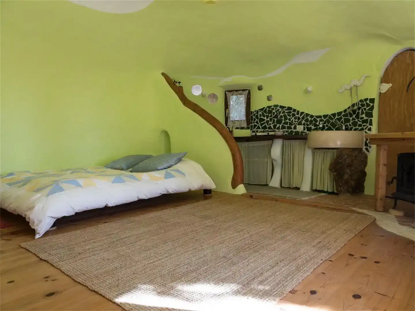 Schlafzimmer von Country house zur Miete in Sierra Engarcerán mit Privatgarten