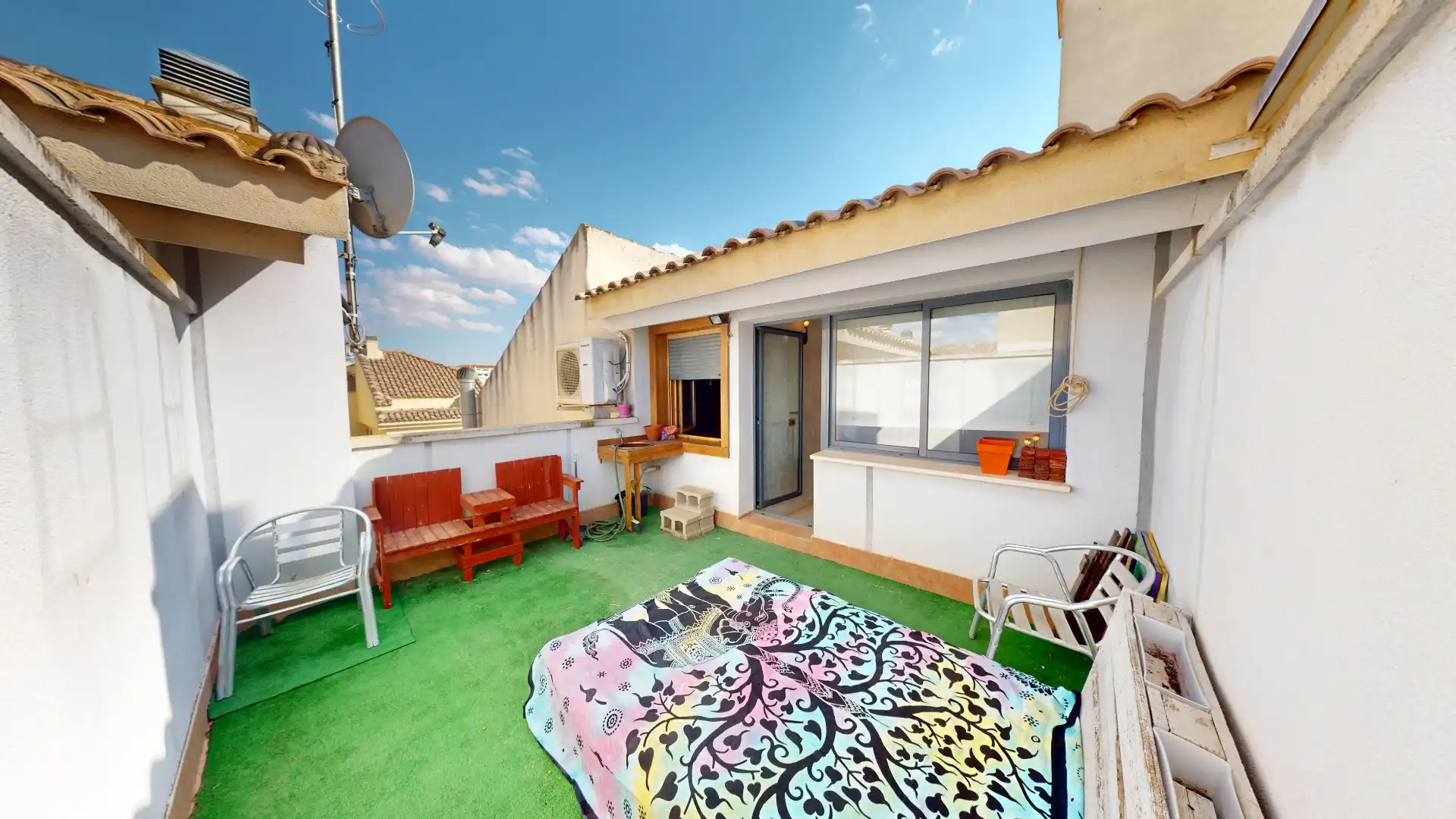 Terraza de Casa adosada en venta en Albacete con Aire acondicionado, Calefacción y Parquet