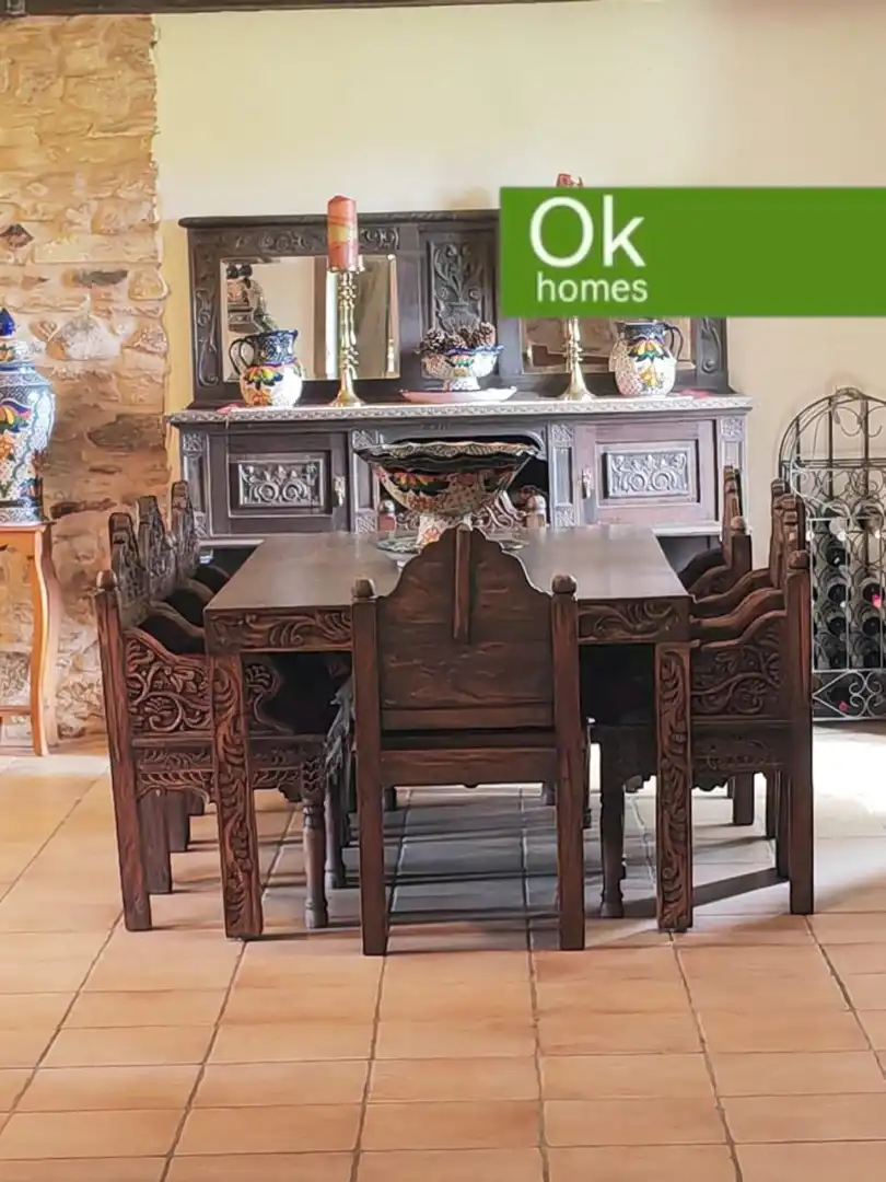 Esszimmer von Country house zum Verkauf in Sobrado (A Coruña) mit Heizung, Privatgarten und Parkett