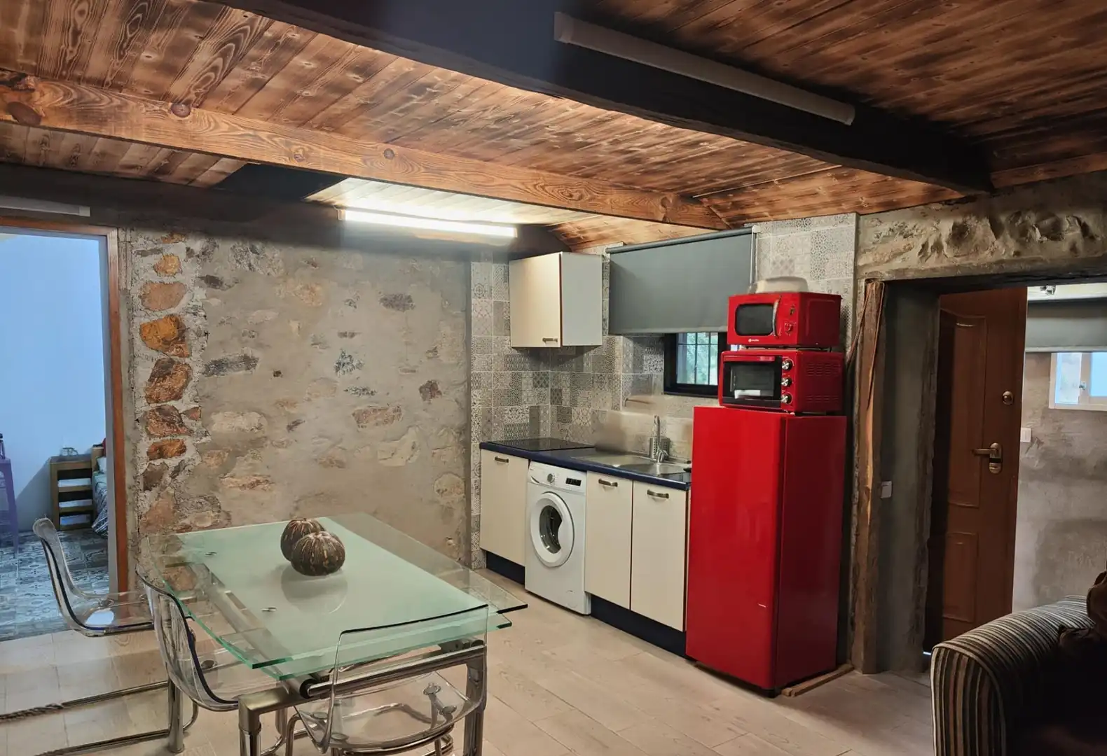 Küche von Country house zur Miete in Vallehermoso mit Klimaanlage, Möbliert und Waschmaschine