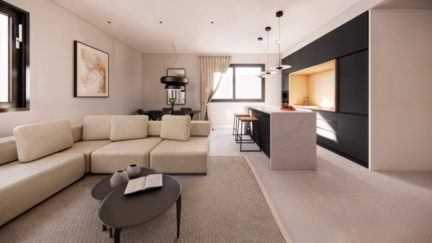 Sala d'estar de Pis en venda en Los Palacios y Villafranca amb Aire condicionat i Terrassa