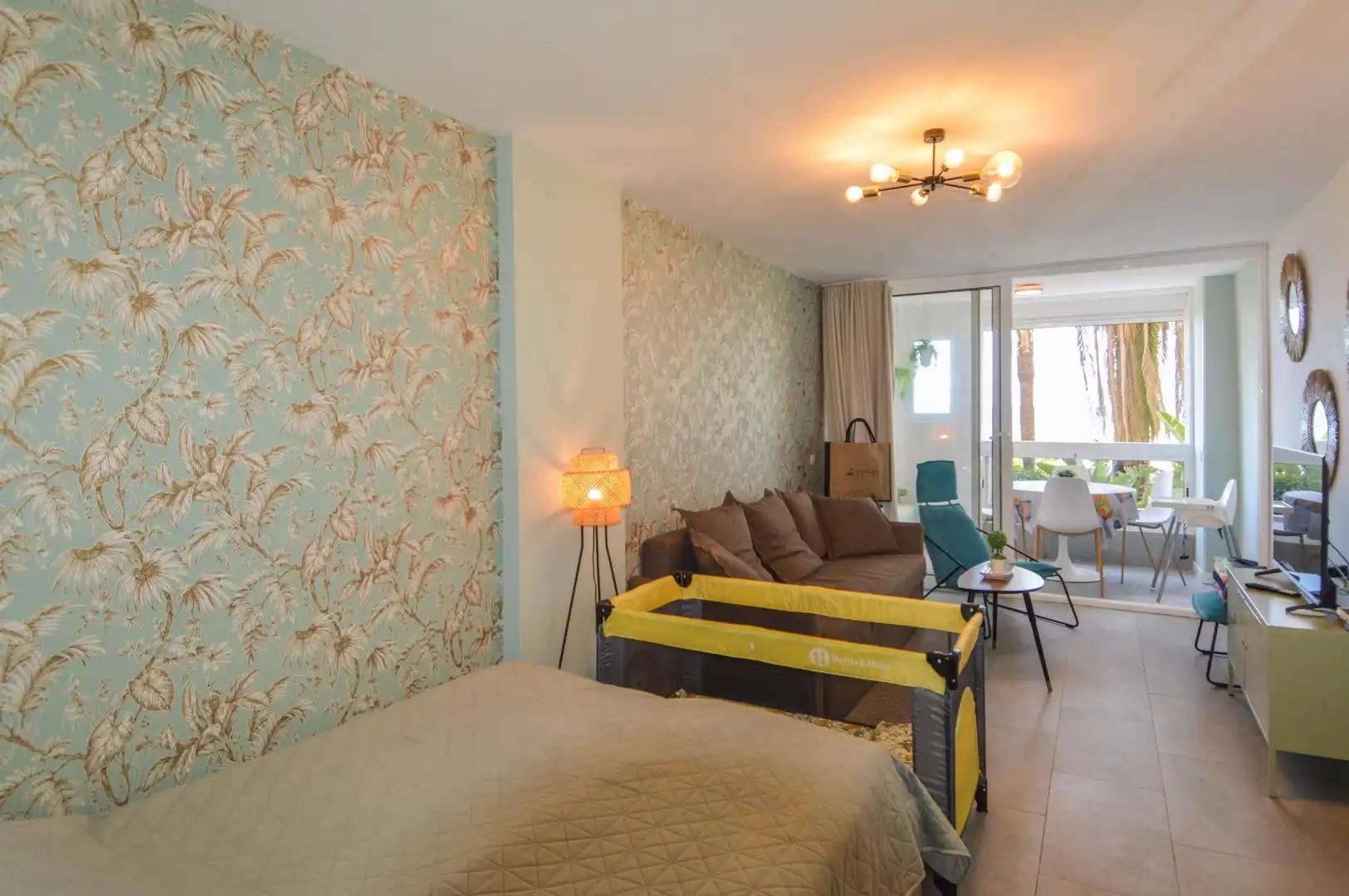 Schlafzimmer von Wohnung zum Verkauf in Mogán mit Klimaanlage und Möbliert
