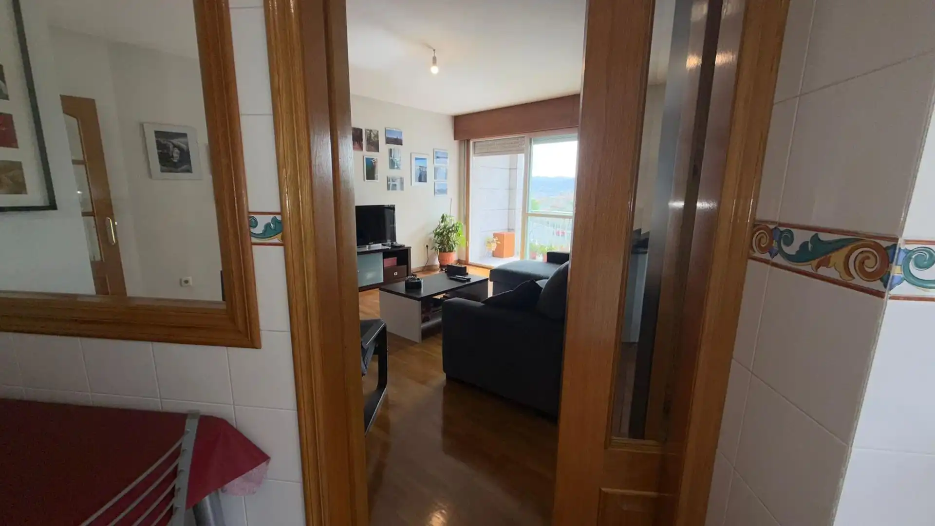 Sala d'estar de Pis en venda en Ourense Capital  amb Calefacció, Traster i Moblat