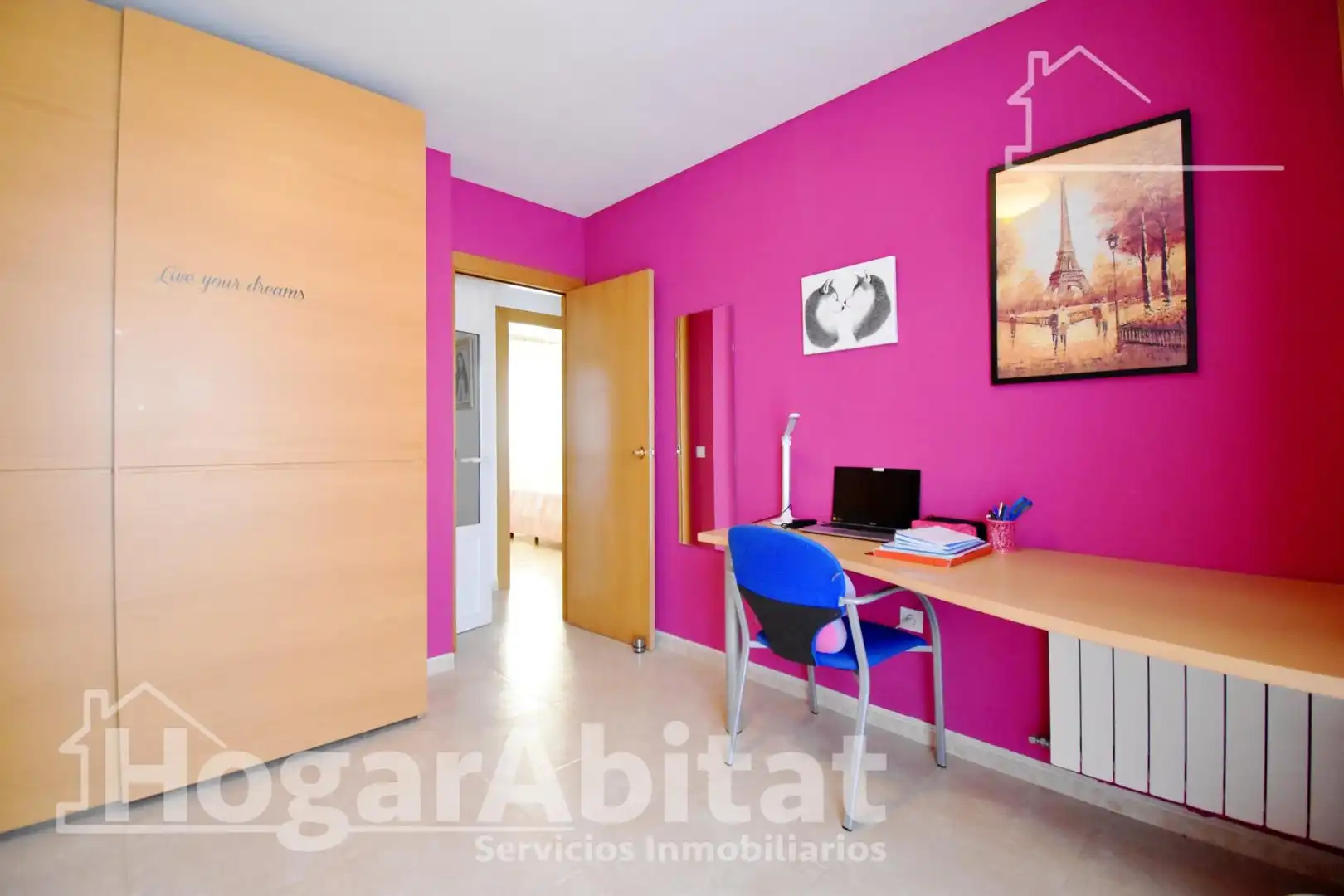 Schlafzimmer von Einfamilien-Reihenhaus zum Verkauf in Cullera mit Heizung, Terrasse und Abstellraum