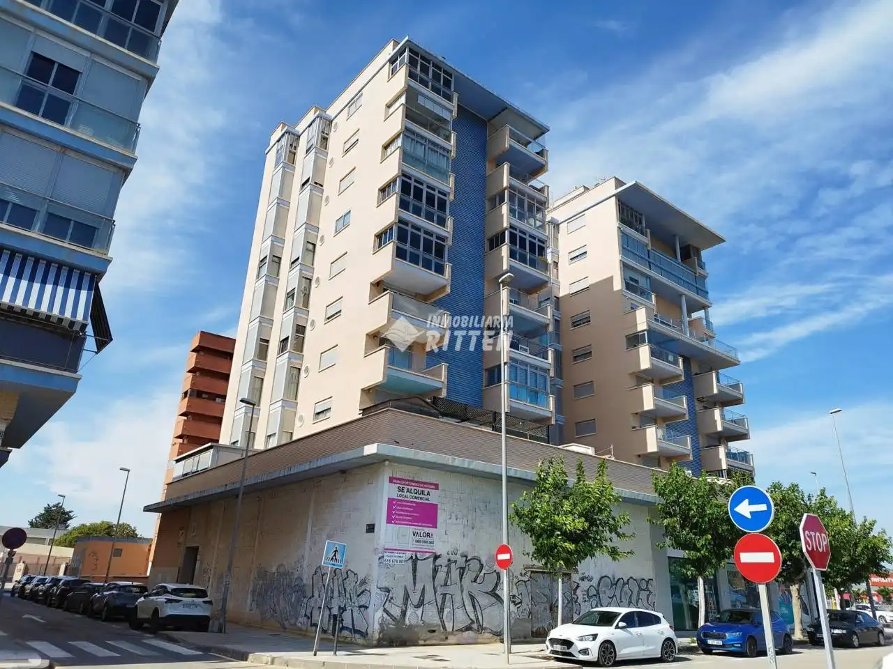 Vista exterior de Piso de alquiler en Cartagena con Aire acondicionado, Calefacción y Amueblado