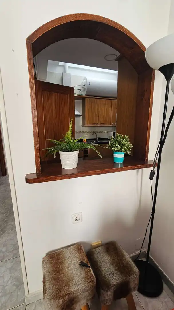 Cuina de Apartament de lloguer en Torremolinos amb Aire condicionat, Calefacció i Terrassa