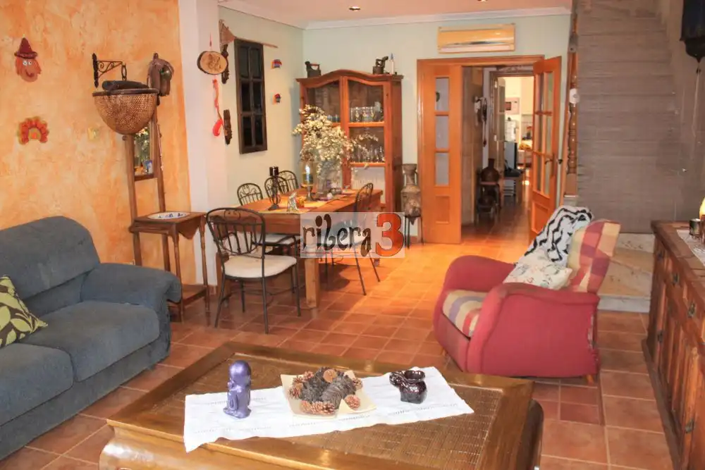 Wohnzimmer von Einfamilien-Reihenhaus zum Verkauf in San Javier mit Klimaanlage, Terrasse und Balkon