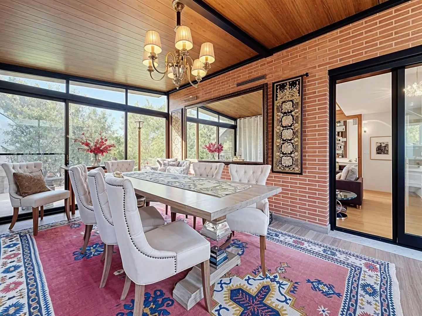 Comedor de Casa adosada de alquiler en Godella con Aire acondicionado, Calefacción y Jardín privado