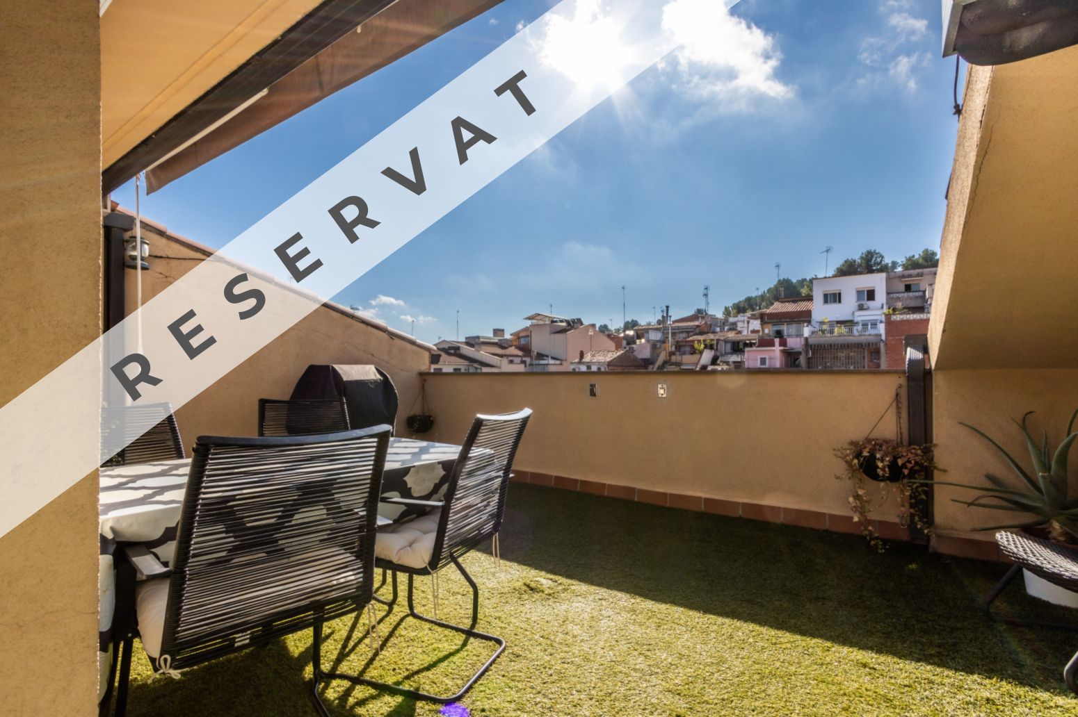 Terrace of Flat for sale in Terrassa  with Air Conditioner, Heating and Parquet flooring