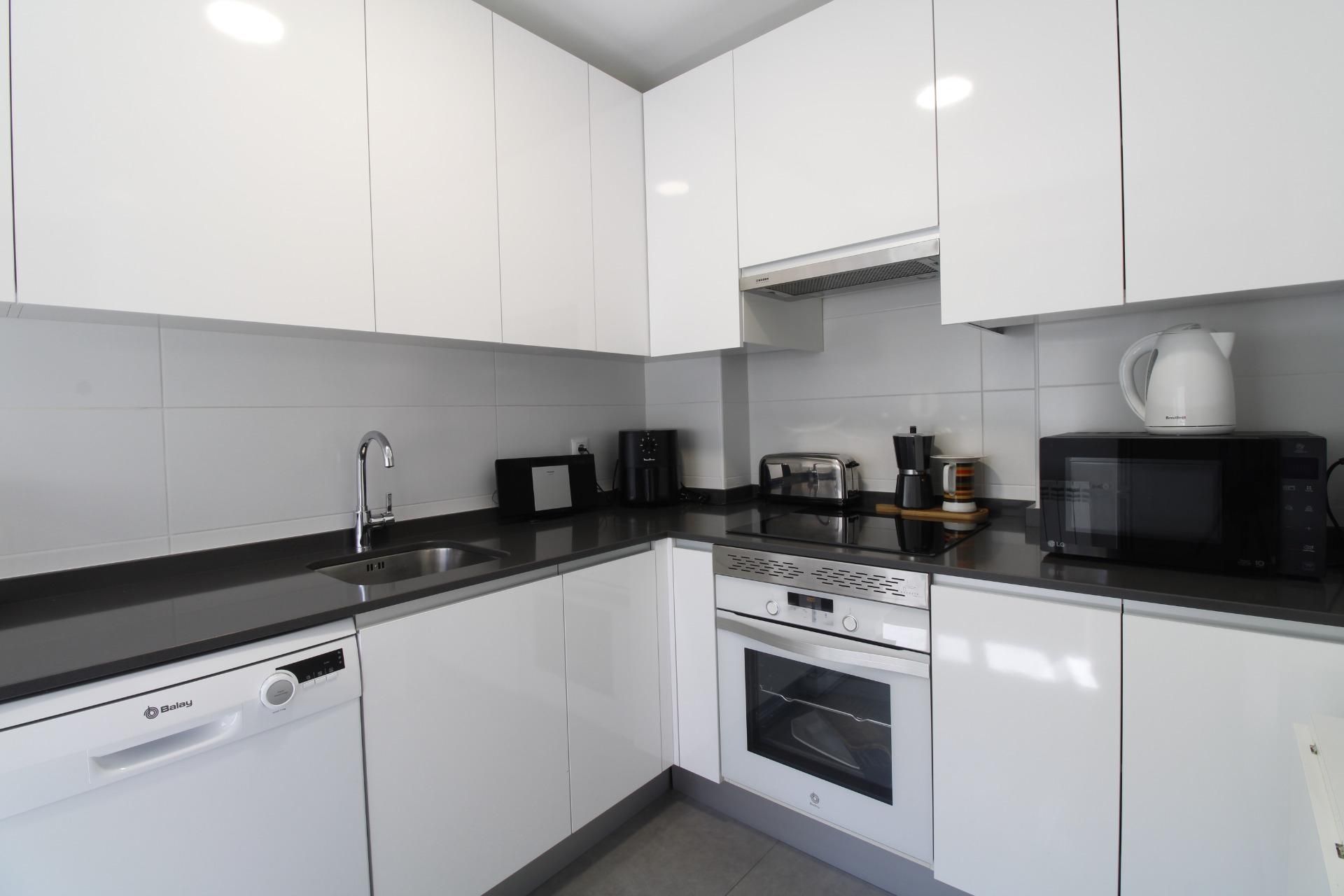 Kitchen of Flat for sale in Collado Villalba  with Heating, Private garden and Alarm