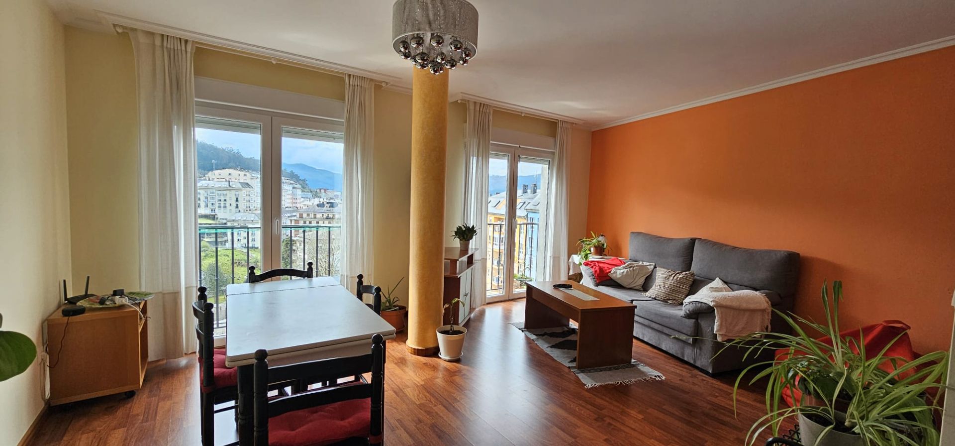 Living room of Apartment to rent in Viveiro  with Heating, Furnished and Oven