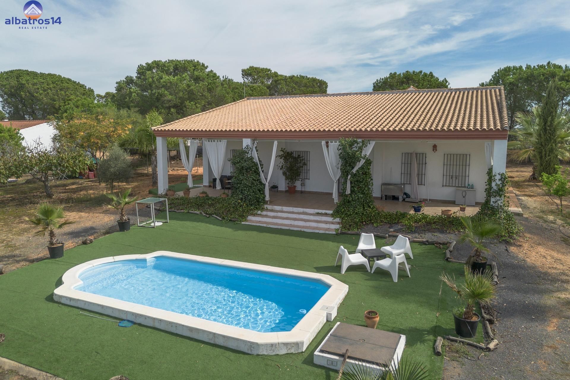 Swimming pool of Country house for sale in Cartaya  with Heating, Private garden and Terrace