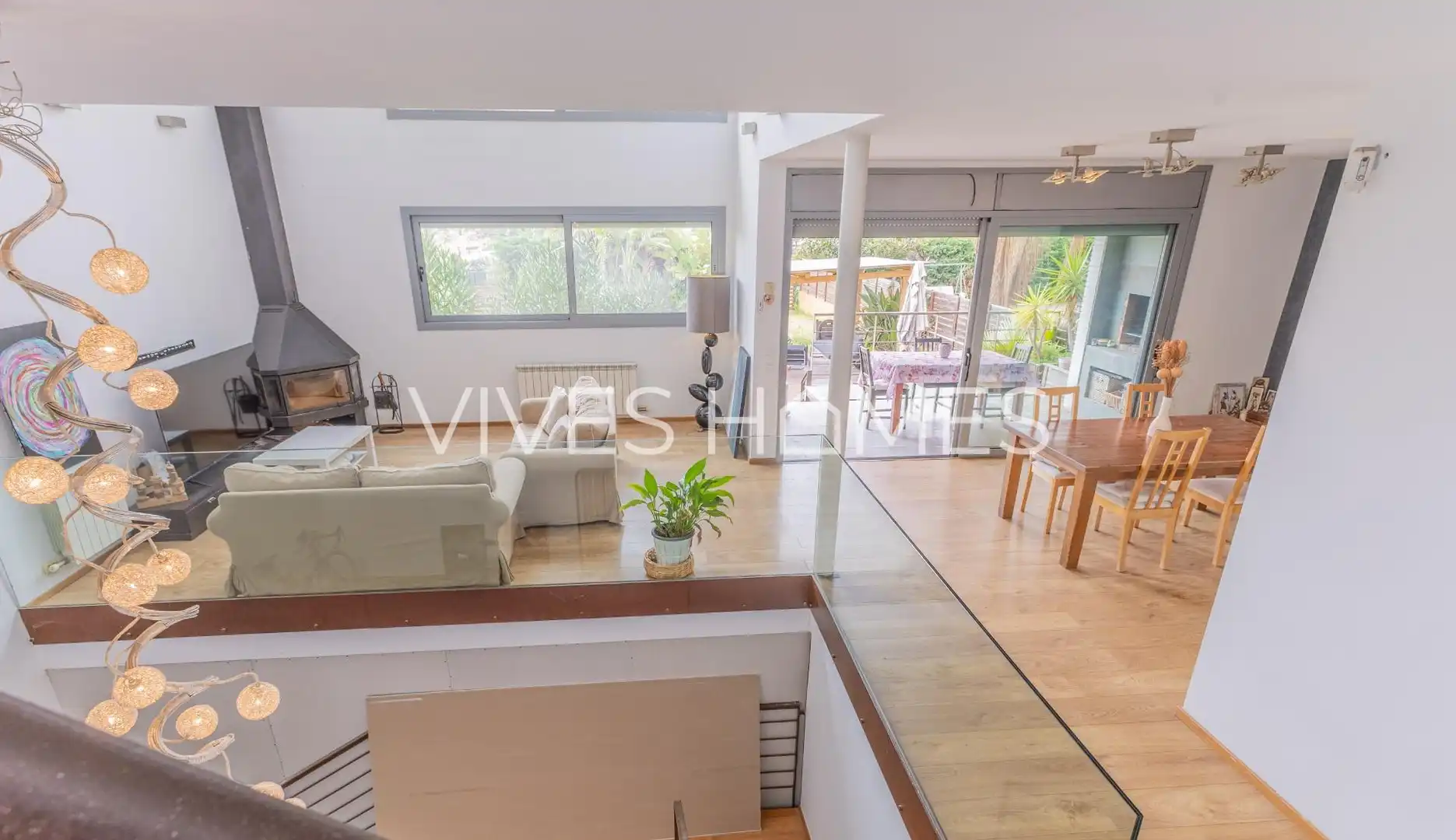 Living room of Houses for sale in Mataró  with Heating, Private garden and Terrace