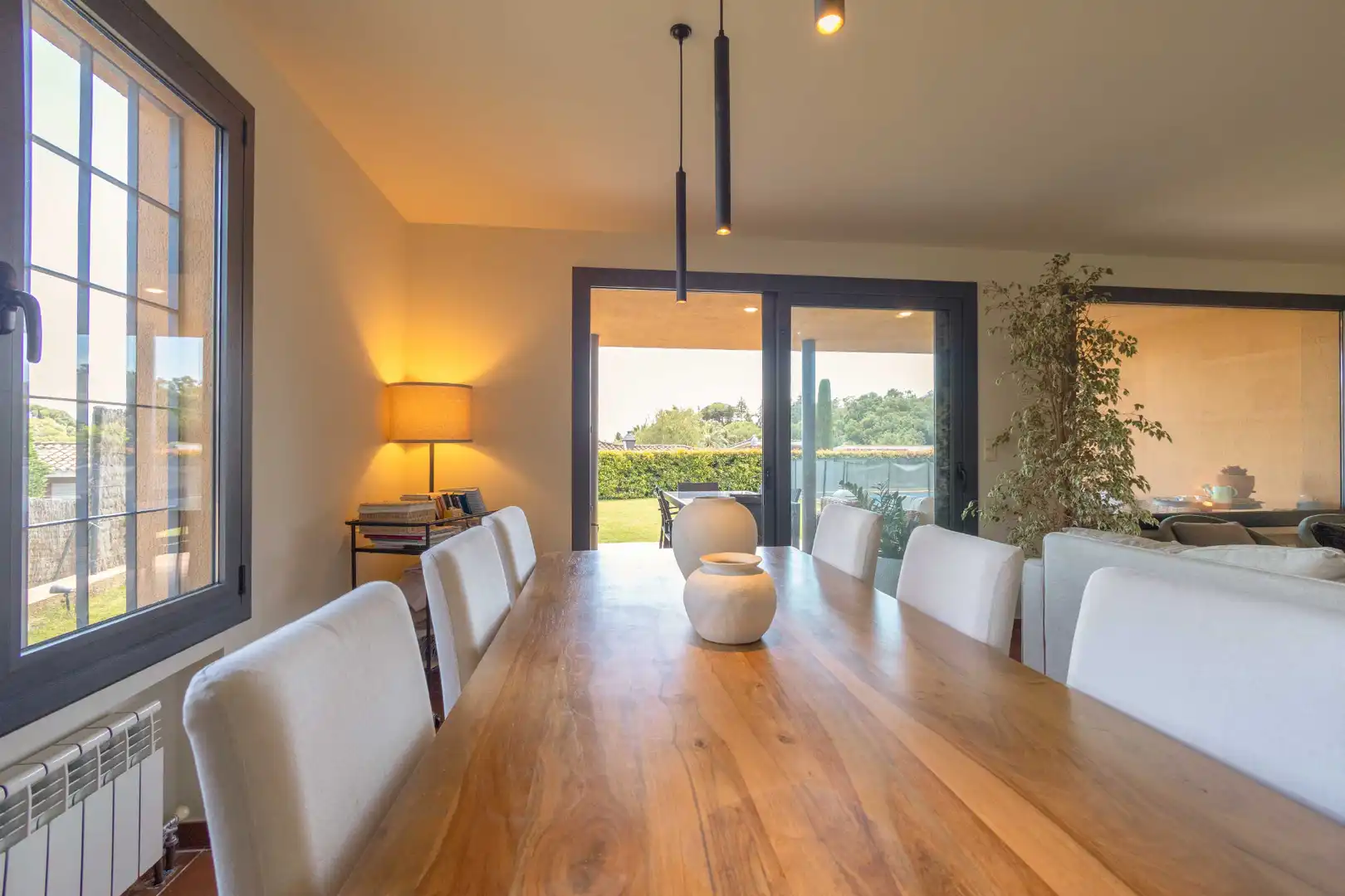 Dining room of Houses for sale in Sant Vicenç de Montalt  with Air Conditioner, Heating and Private garden