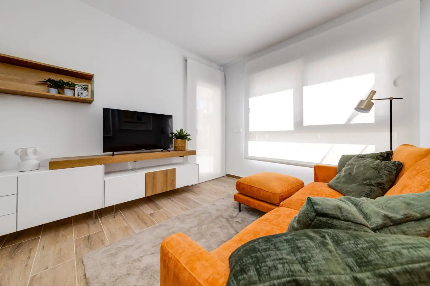Sala d'estar de Apartament en venda en Villamartín amb Aire condicionat, Calefacció i Jardí privat