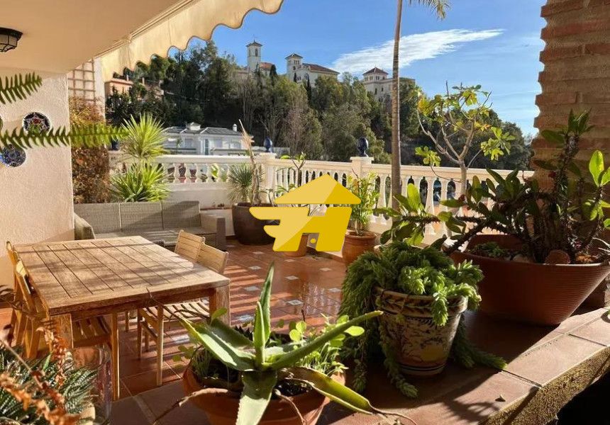 Terrace of House or chalet to rent in Málaga Capital  with Air Conditioner, Private garden and Swimming Pool