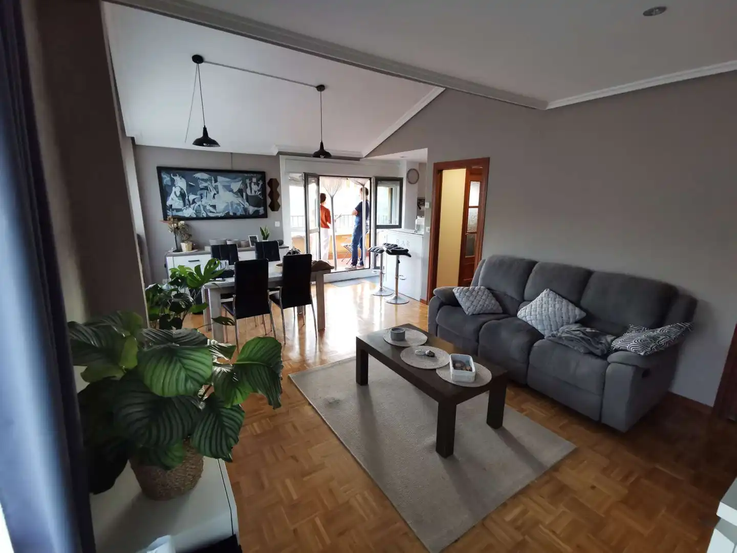 Sala d'estar de Apartament per a compartir en Ibarra amb Aire condicionat, Terrassa i Moblat