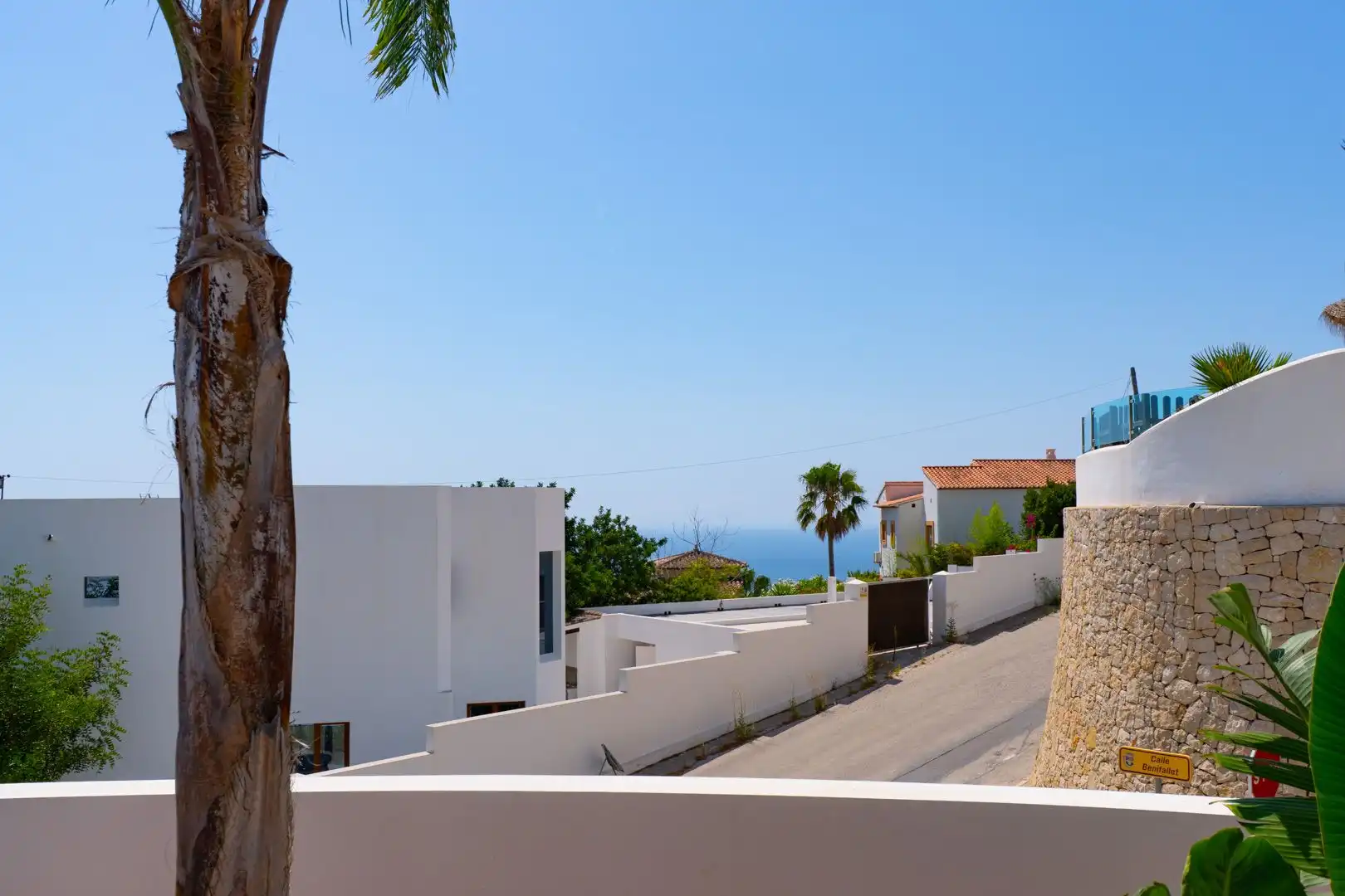 Außenansicht von Haus oder Chalet zum Verkauf in Moraira mit Klimaanlage, Privatgarten und Terrasse