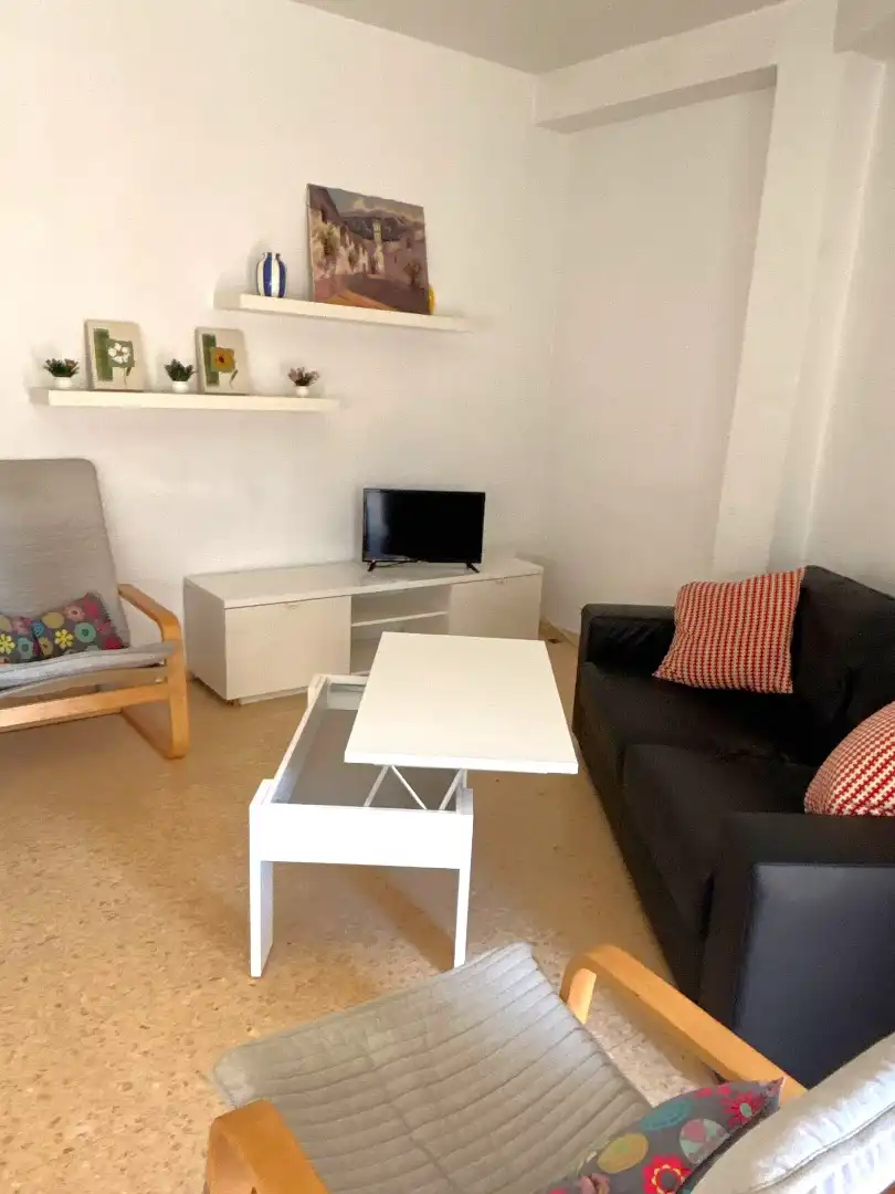 Sala de estar de Piso para compartir en Murcia con Calefacción, Amueblado y Horno