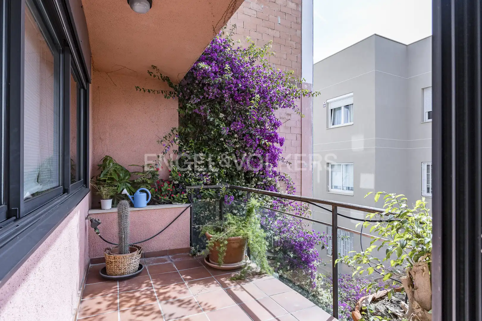 Balcony of Houses for rent in Barcelona  with Air Conditioner, Heating and Private garden