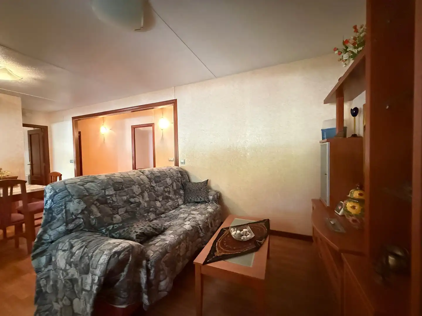 Sala de estar de Casa o chalet en venta en Caspe con Calefacción, Jardín privado y Parquet