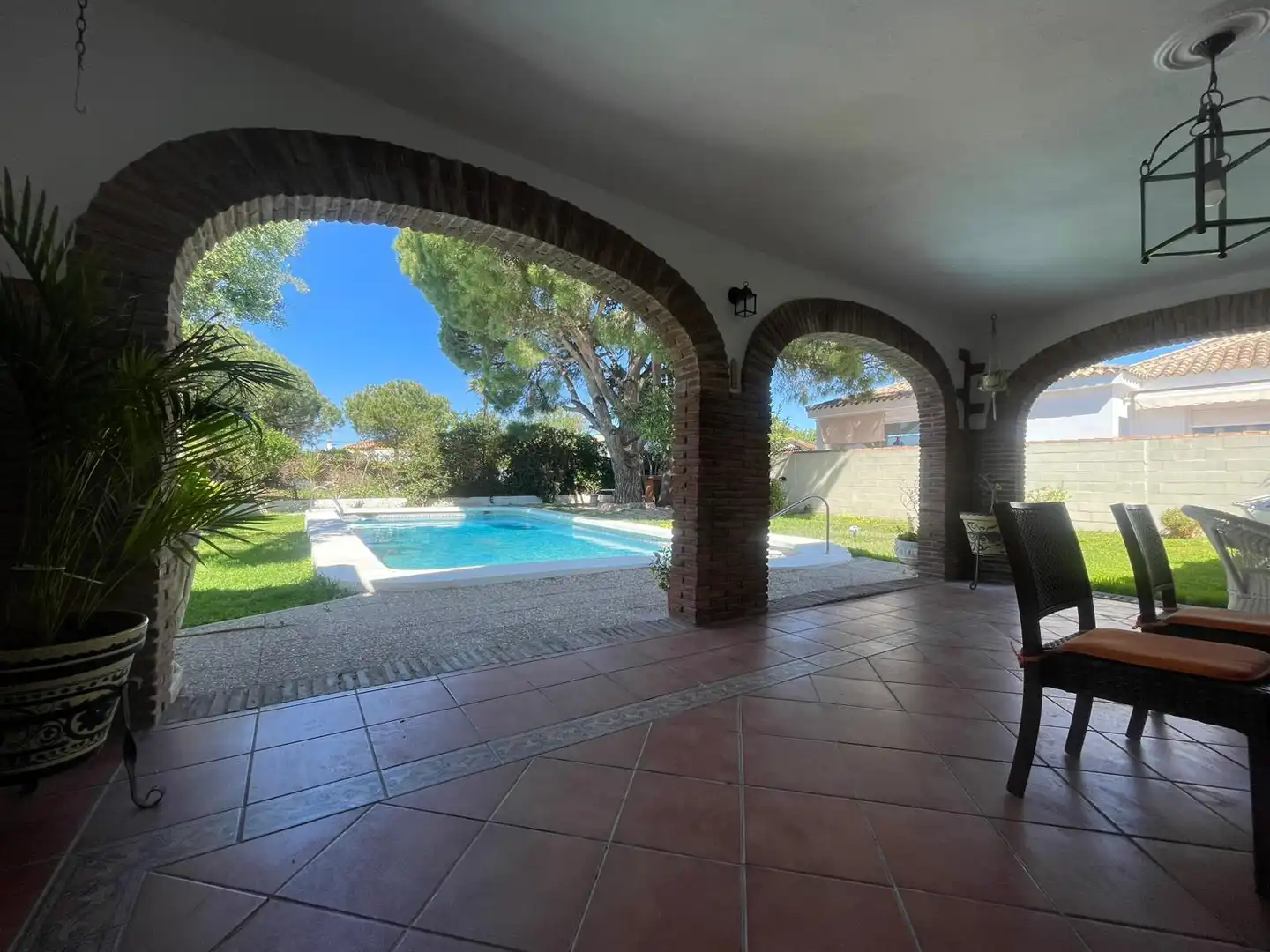 Garden of Houses for sale in Chiclana de la Frontera  with Private garden, Swimming Pool and Furnished