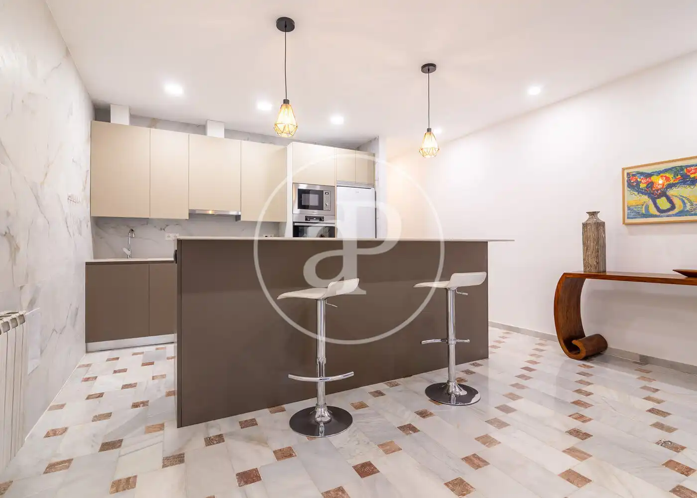 Küche von Wohnung zur Miete in Madrid mit Klimaanlage, Heizung und Möbliert
