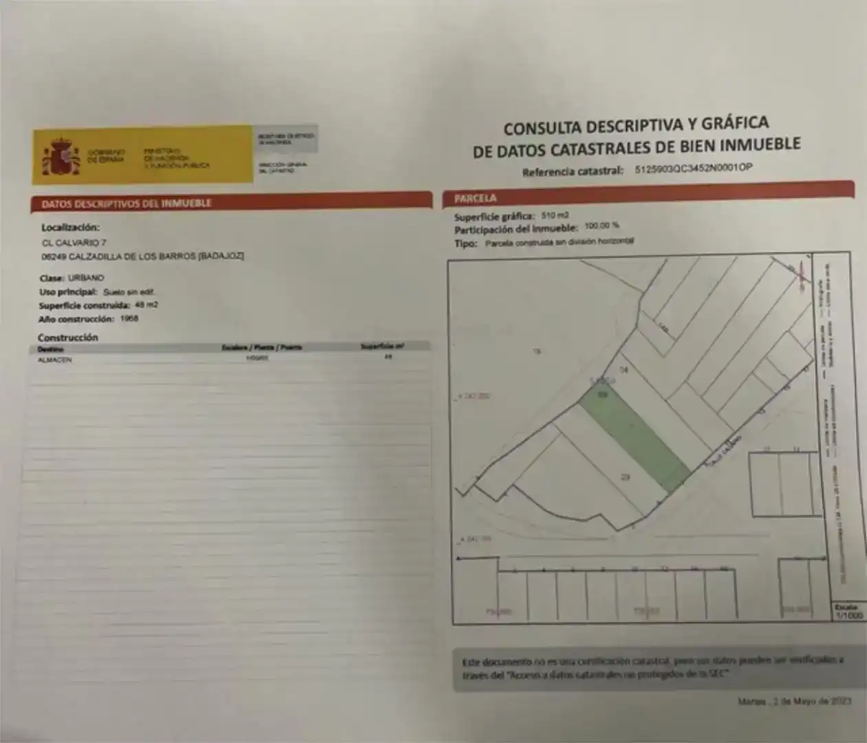 Planta baja en venta en Calzadilla de los Barros