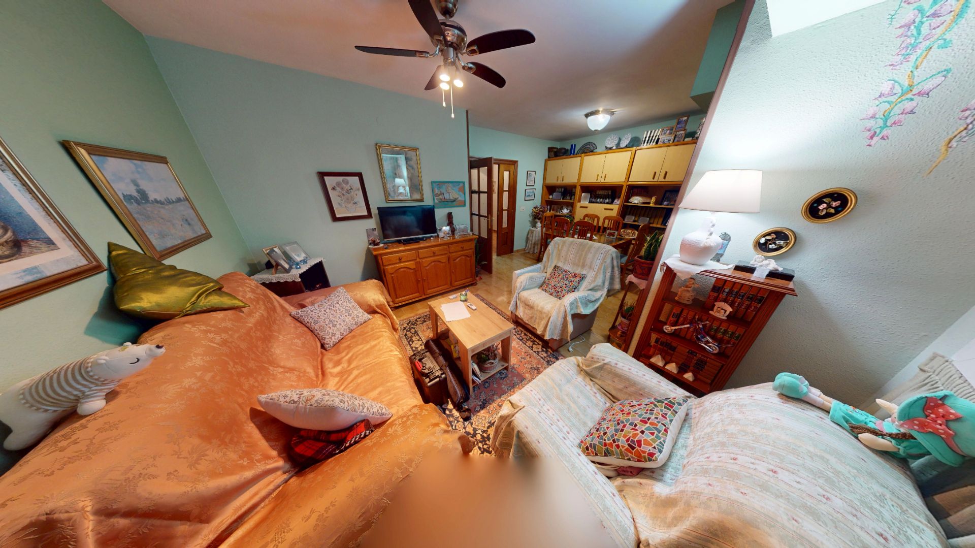 Sala d'estar de Pis en venda en Alicante / Alacant amb Terrassa, Moblat i Forn