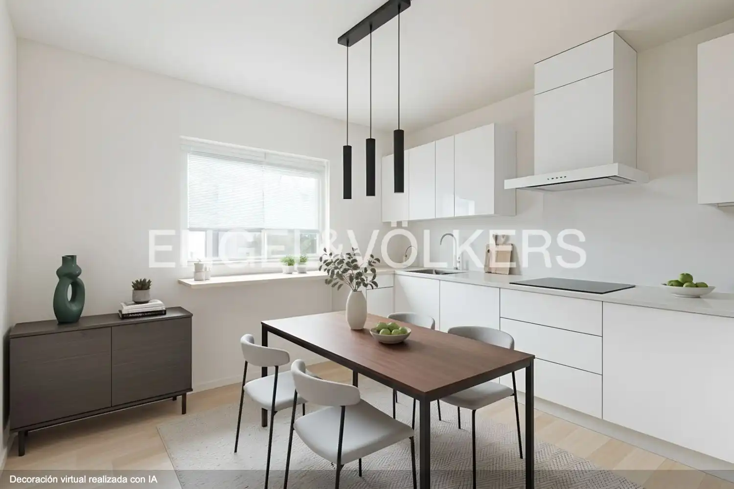 Cocina de Casa adosada en venta en Madrid con Aire acondicionado, Calefacción y Jardín privado
