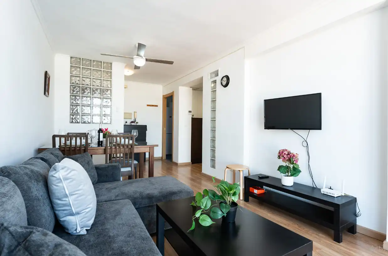 Living room of Flat for sale in Benalmádena  with Air Conditioner, Heating and Furnished